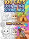 100 Cats Lost in the Stone Age Find & Color