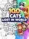 100 Cats Lost in World Find & Color