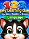 123 Early Learning Games for Kids, Toddlers, Babies: Language
