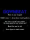 Downbeat