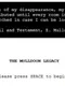 The Mulldoon Legacy