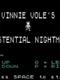 Vinnie Vole's Existential Nightmare