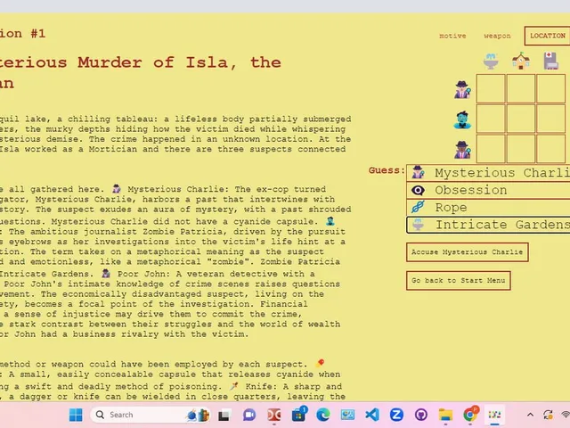 A Million Murder Mysteries
