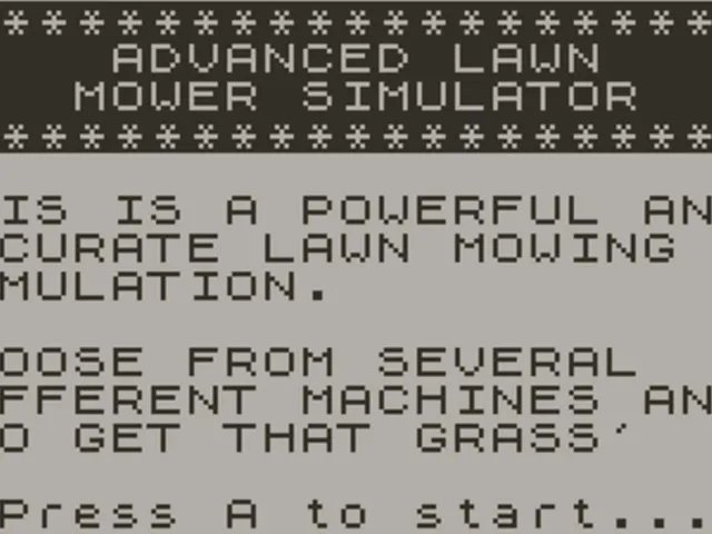 Advanced Lawnmower Simulator