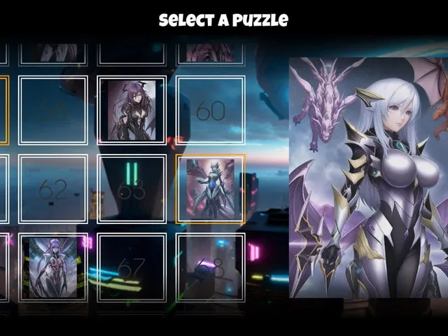 Anime Poly Puzzle: Sci-Fi Maidens