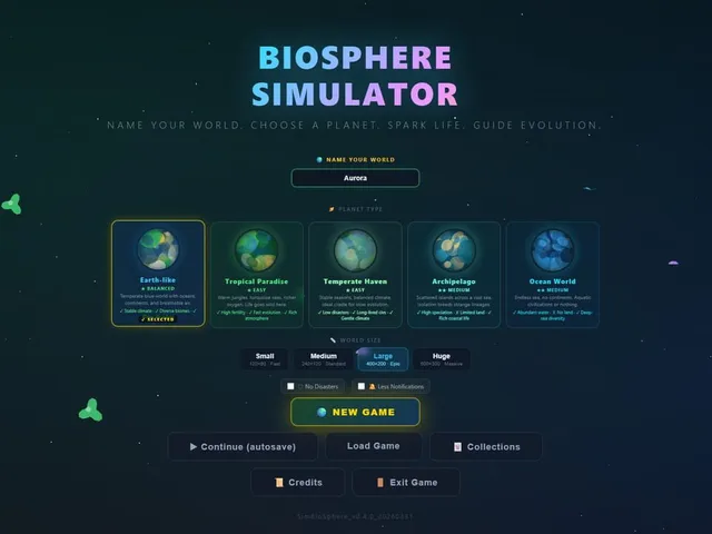 Biosphere Simulator