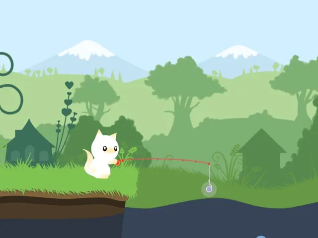 Cat Goes Fishing