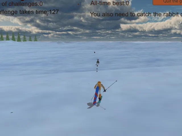 Chasing Rabbits in Snow