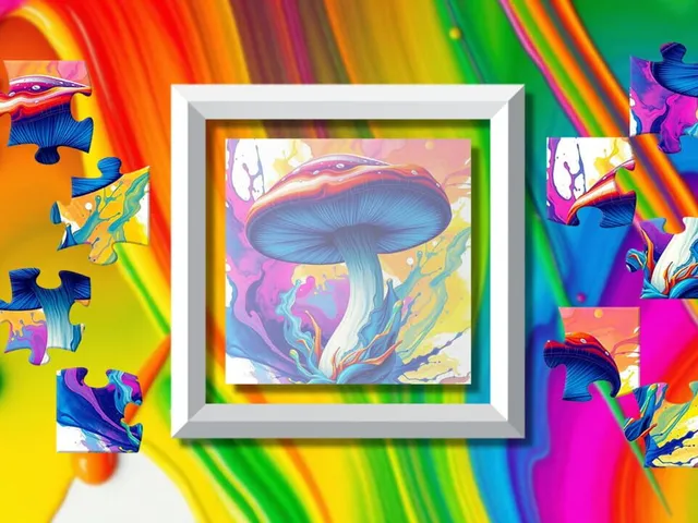 Color Splash: Mushrooms