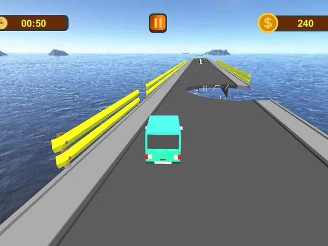 Crossing Damaged Bridge