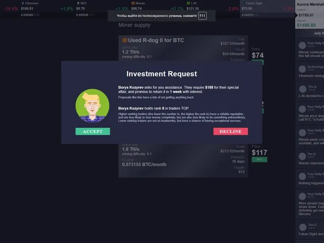 Cryptofall: Investor simulator