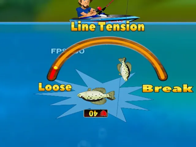 Deep Lake Reel Fishing