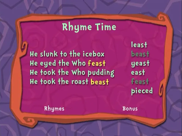 Dr. Seuss' How the Grinch Stole Christmas: Collector's Edition - Rhyme Time