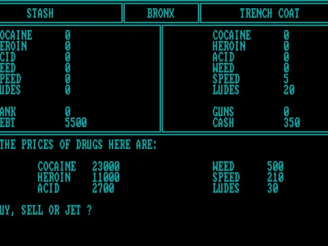 Drug Wars: A Game Based on the New York Drug Market
