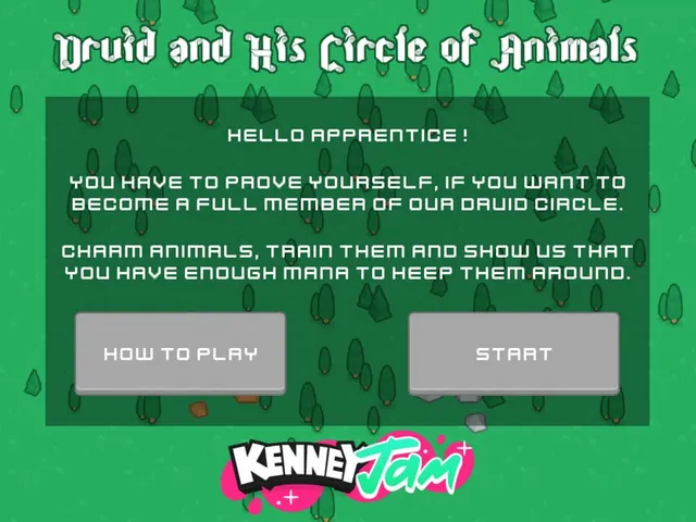 Druid and His Circle of Animals