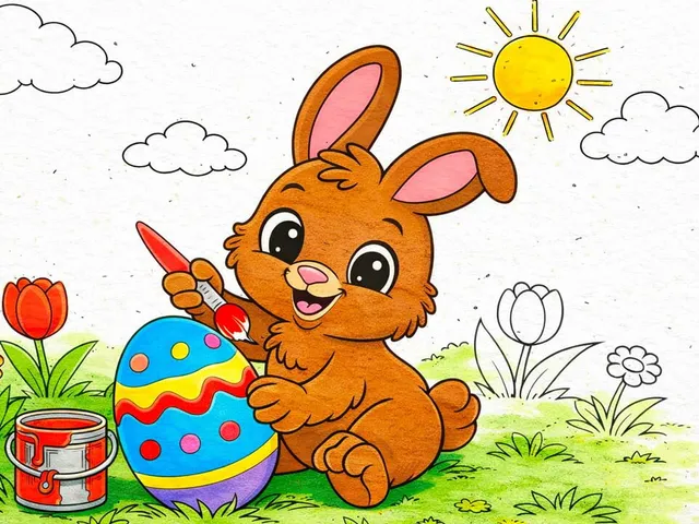 Easter Coloring Book for Kids & Toddlers