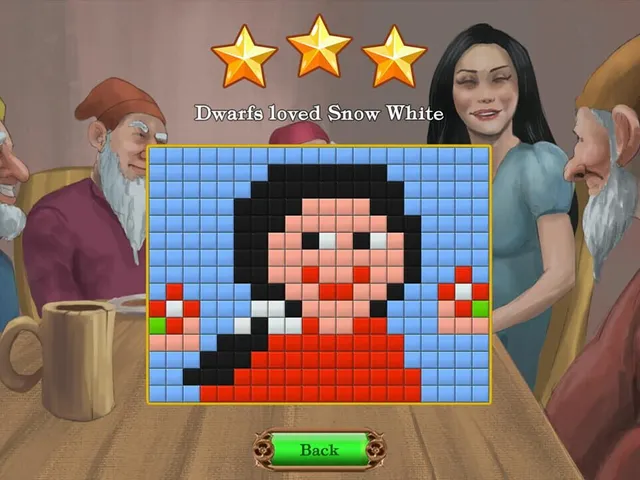 Fables Mosaic: Snow White and the Seven Dwarfs