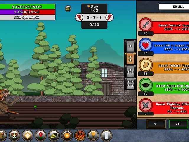 Farmer Against Potatoes Idle