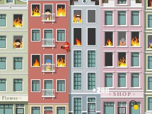 Flying Hero: City on fire