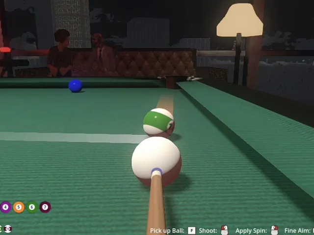 Friends Play Pool