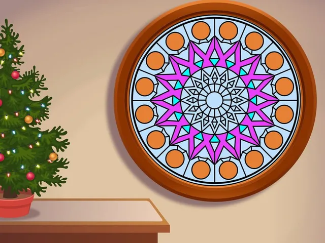 Glass Painting: Winter Art