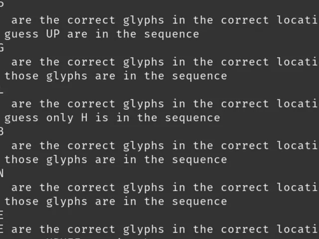 Glyph Guesser