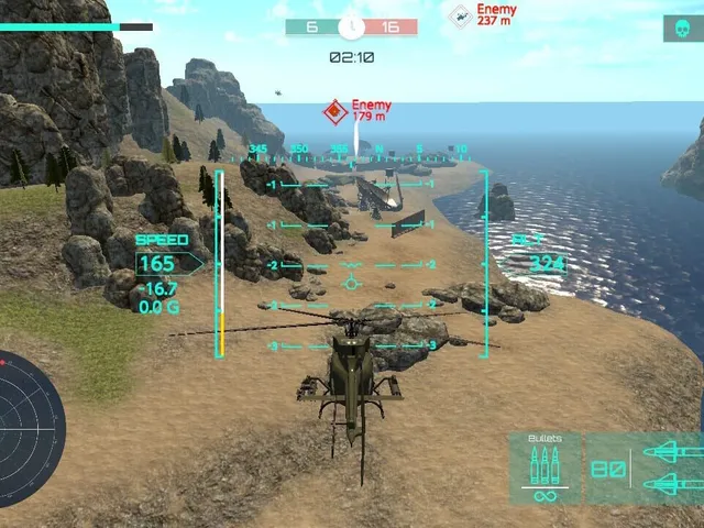 Helicopter Battle Arena Simulator