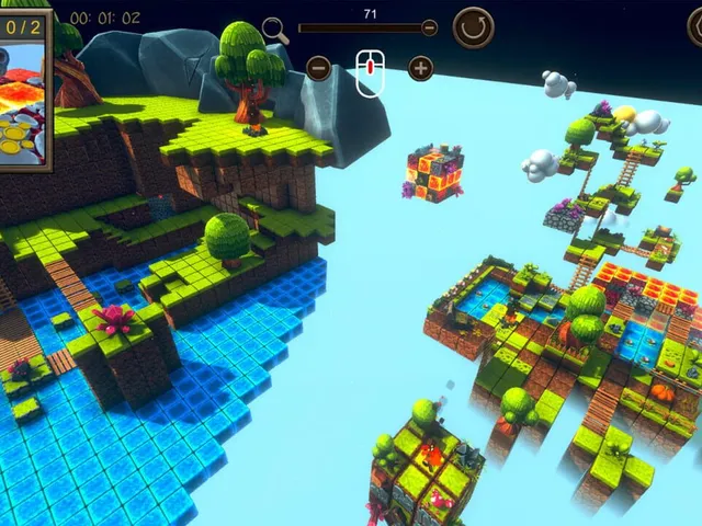 Hidden Cube World Top-Down 3D