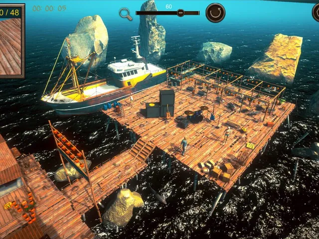 Hidden Floating City Top-Down 3D
