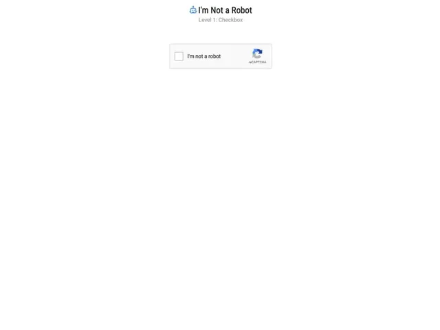 I'm Not a Robot