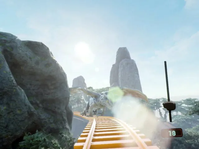 Immersive Jurassic World Roller Coaster VR