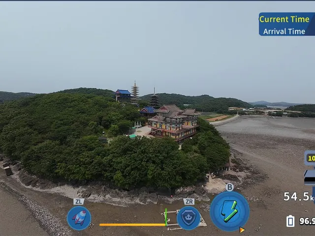 Korean Drone Flying Tour Anmyeon Temple