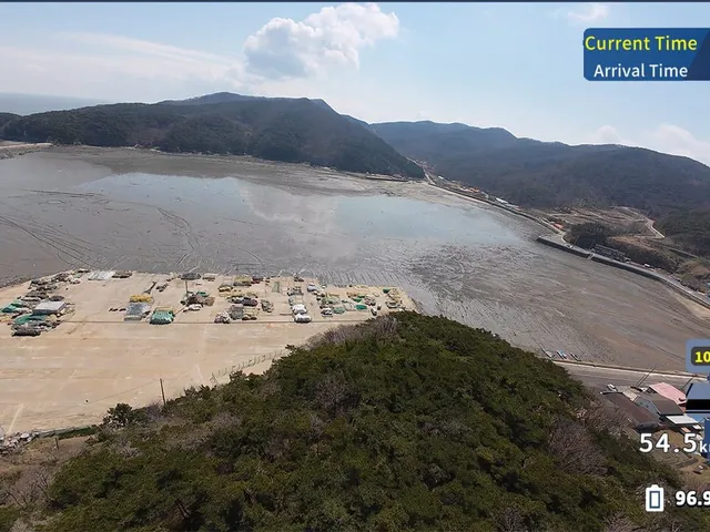 Korean Drone Flying Tour Buk-ri Dock