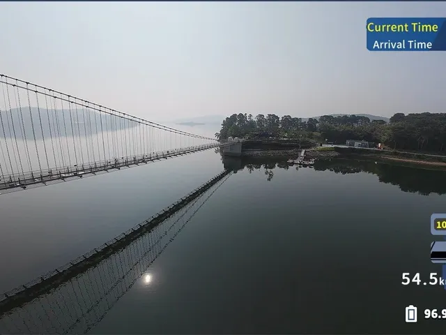 Korean Drone Flying Tour Tapjeong Lake