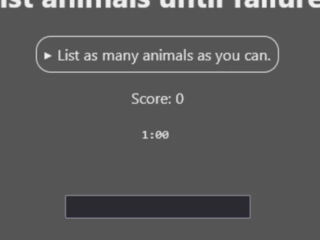 List Animals Until Failure