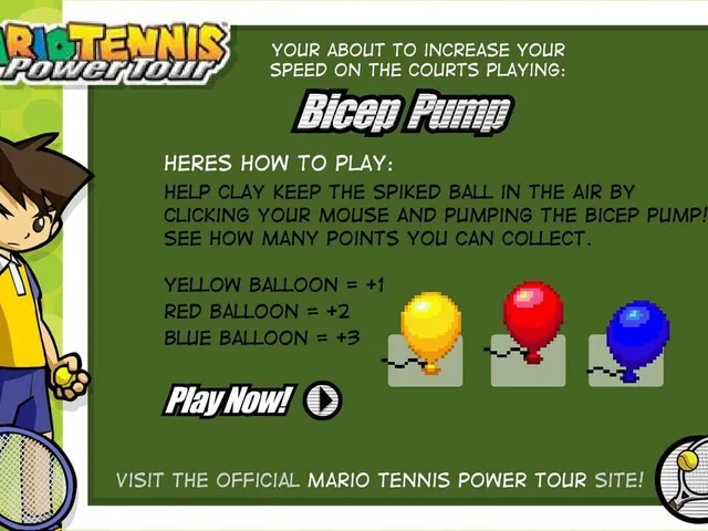 Mario Tennis: Power Tour - Bicep Pump