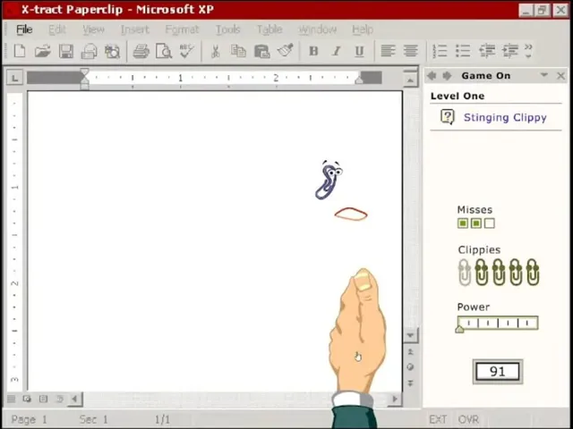 Microsoft Office XP: X-Tract Paperclip