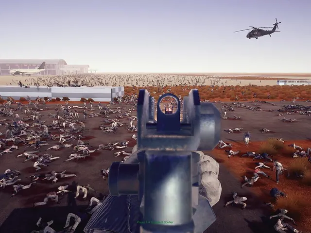 Minigun vs. Swarms of the Zombie Apocalypse Simulator