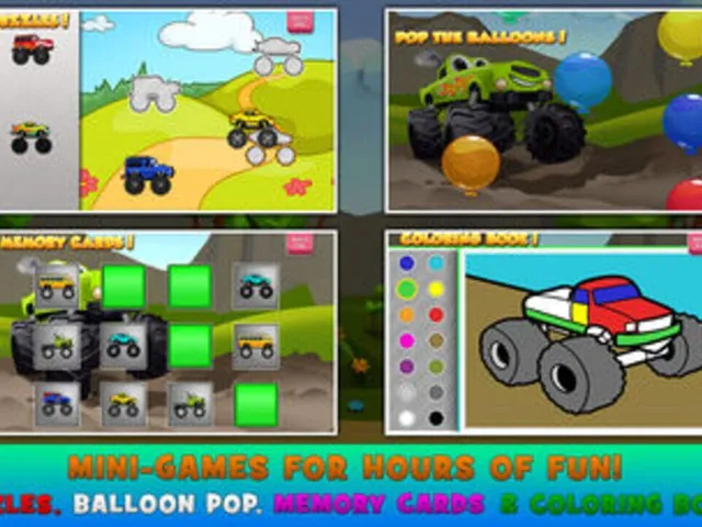 Monster Trucks Kids Racing Game