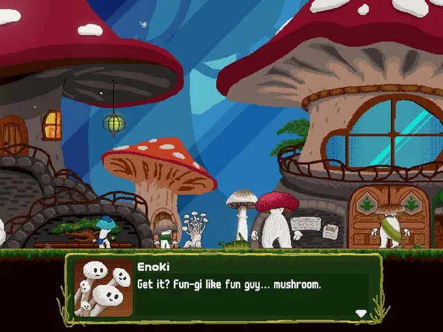 Mushroom Kid's Big Grass Sword