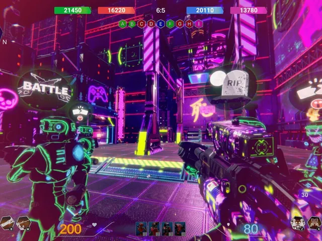 Neon Phonk Robots