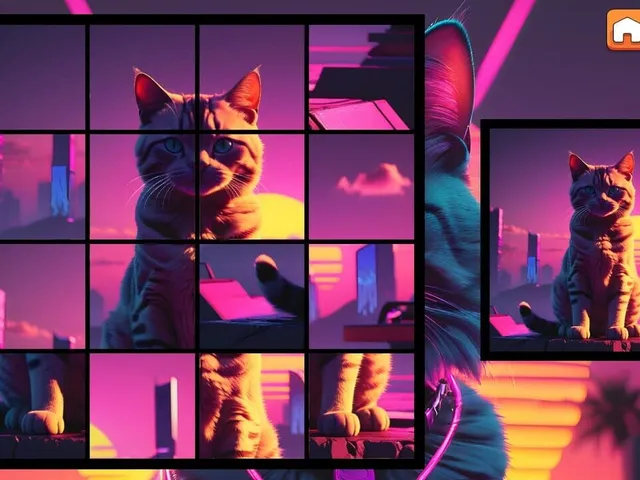 OG Puzzlers: Synthwave Cats