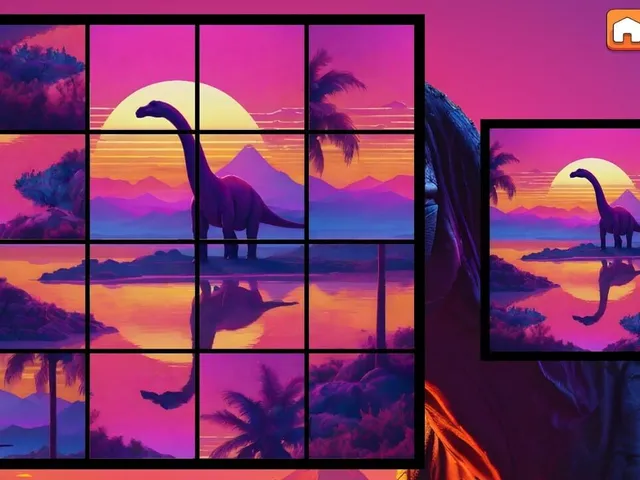 OG Puzzlers: Synthwave Dinosaurs