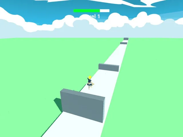 People Jumping Tower
