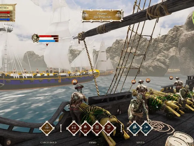 Pirate Simulator: Corsair Skull & Sails