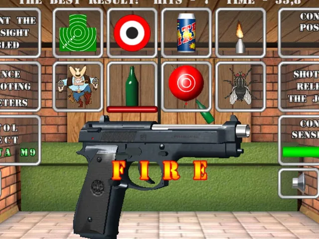 Pistol shooting: Realistic gun simulator