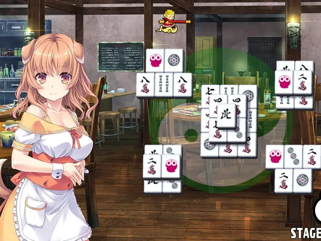 Pretty Girls Mahjong Solitaire: Green