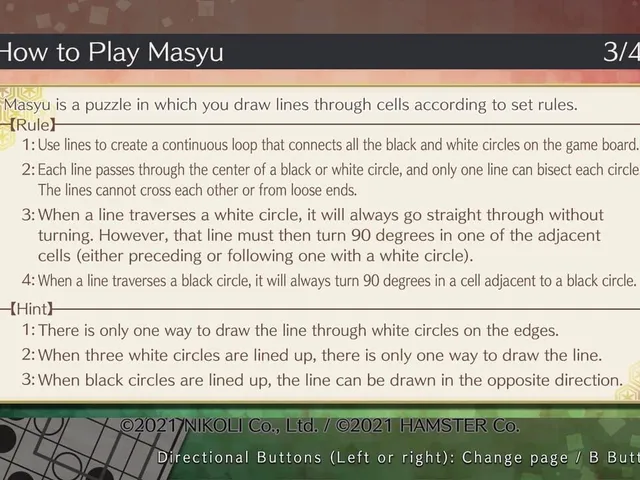 Puzzle by Nikoli W Masyu