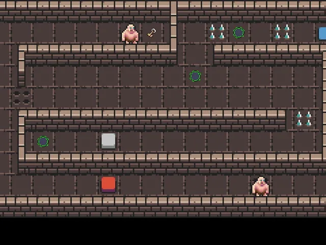 Puzzling Robot in the Dungeon