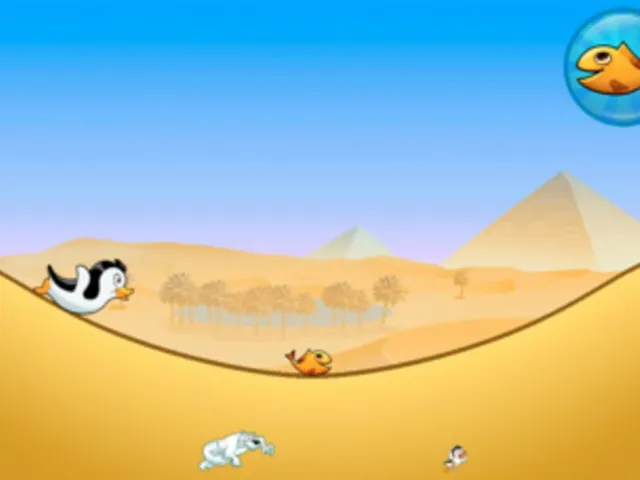 Racing Penguin: Slide and Fly!